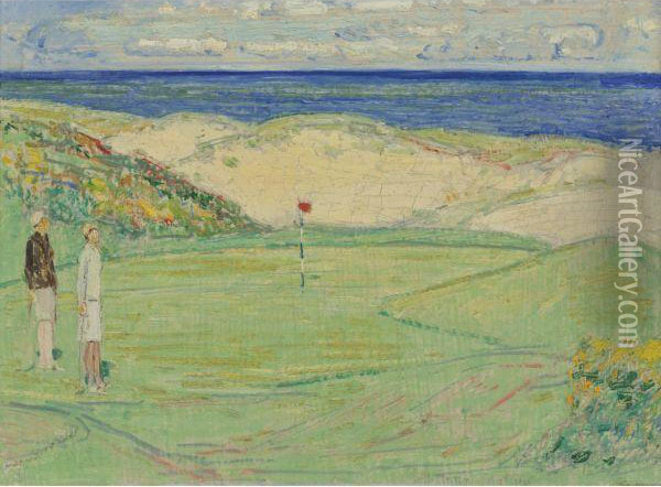 East Course, Maidstone Club Oil Painting - Frederick Childe Hassam