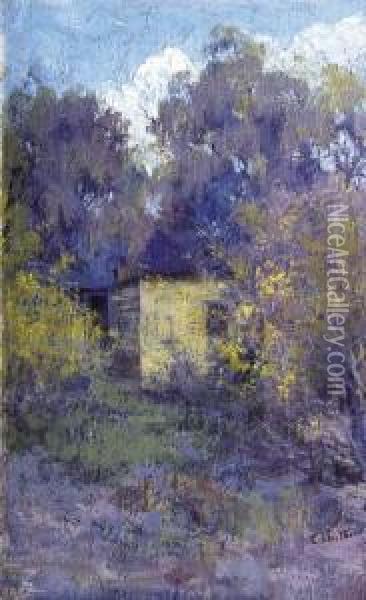 Landscape With Cottage Oil Painting - Clara Southern