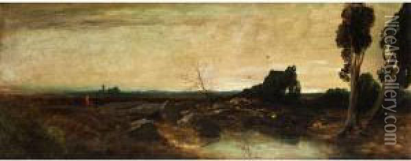 Weite Panoramalandschaft Oil Painting - Anton Stadler