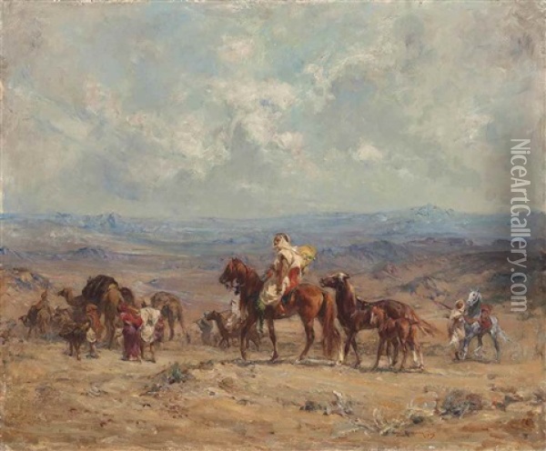 An Arab Caravan Oil Painting - Henri Emilien Rousseau