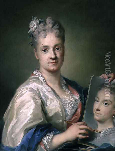 Self Portrait, 1709 Oil Painting - Rosalba Carriera