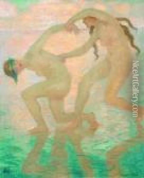 Sea Nymphs Oil Painting - Bonny Rupert