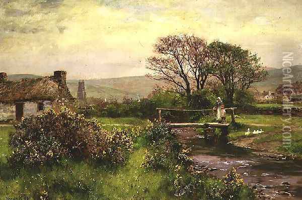 Ballaugh Isle of Man Oil Painting - Henry John Yeend King