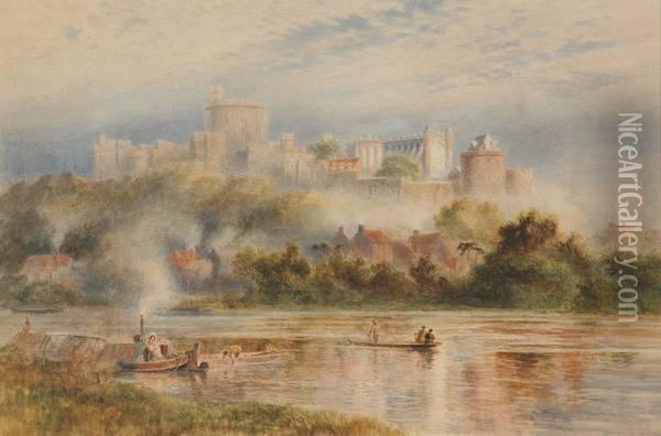Windsor Castle Oil Painting - Robert Gallon