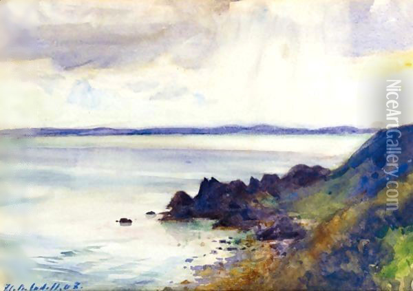Ravenhall Rocks, Galloway Oil Painting - Francis Campbell Boileau Cadell
