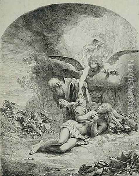 Abraham's Sacrifice Oil Painting - Ferdinand Bol