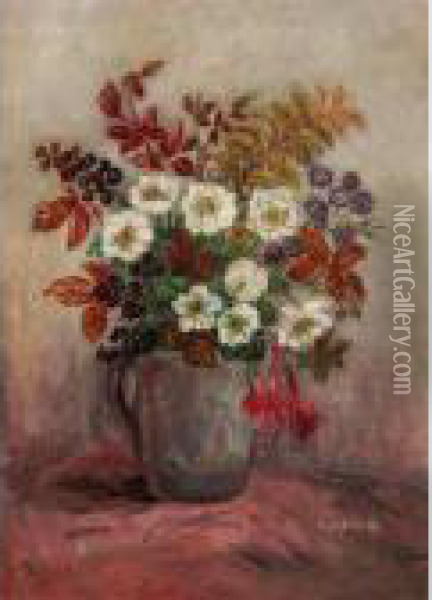 Vase De Fleurs Oil Painting - Pierre Laprade