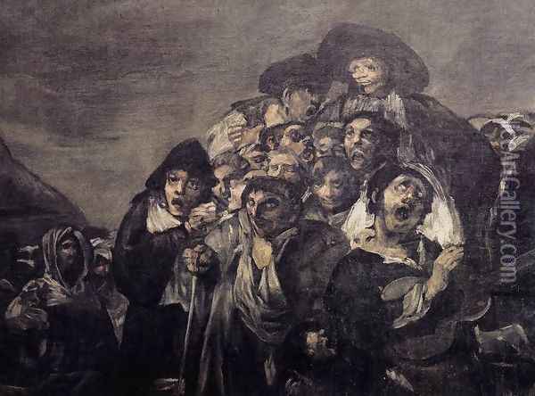 A Pilgrimage to San Isidro (detail 1) Oil Painting - Francisco De Goya y Lucientes