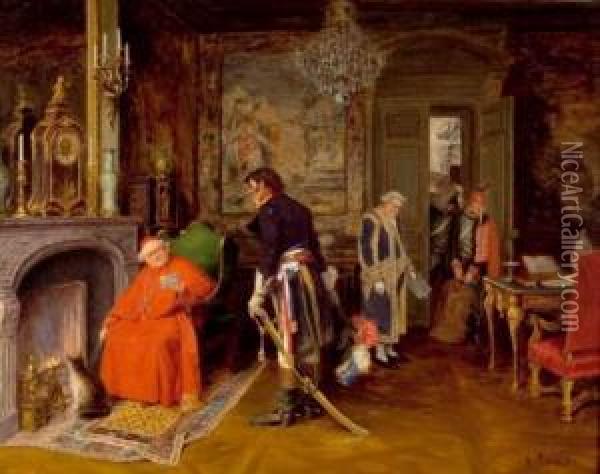 Le Cardinal Oil Painting - Henri Brispot