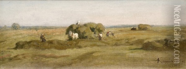 Auf Den Fildern Oil Painting - Albert Kappis