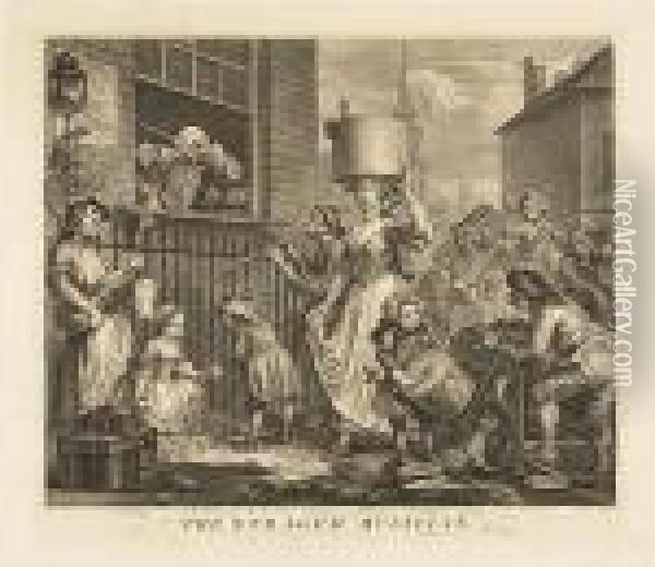 The Engraged Musician<</b> Oil Painting - William Hogarth