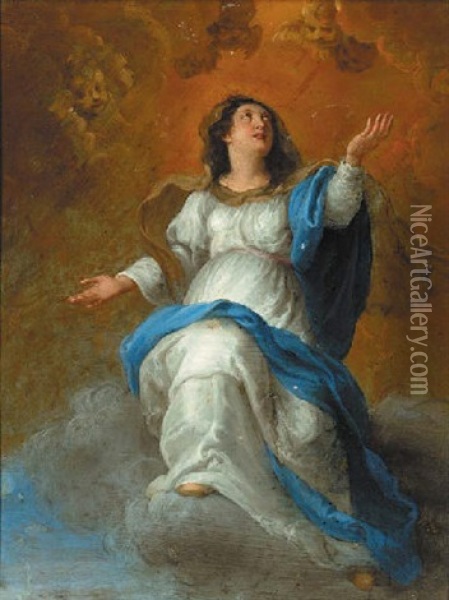 The Assumption Of The Virgin Oil Painting - Cornelis Schut the Elder