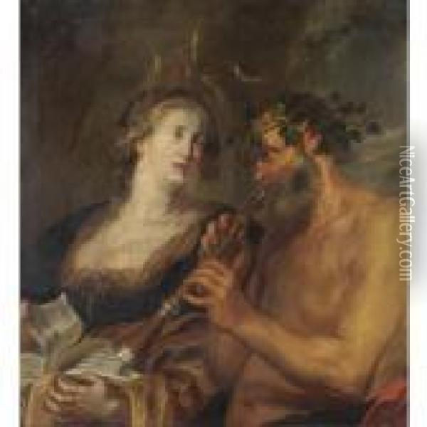 Pan E Siringa Oil Painting - Peter Paul Rubens