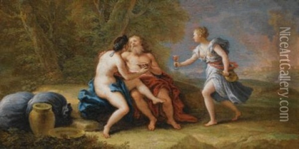 Lot And His Daughters Oil Painting - Paolo de Matteis