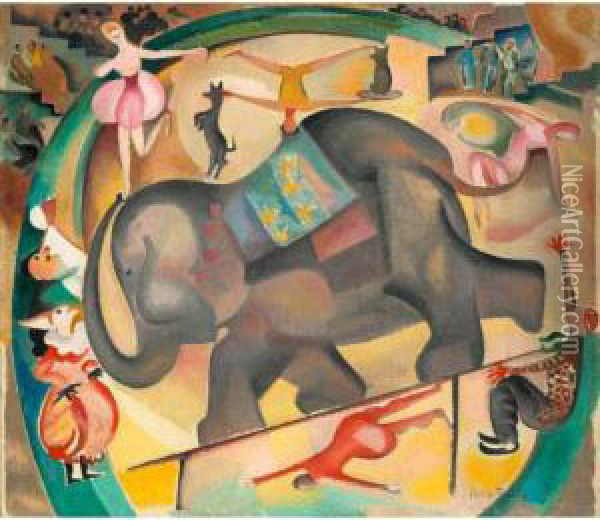 L'elephant Oil Painting - David Bailly