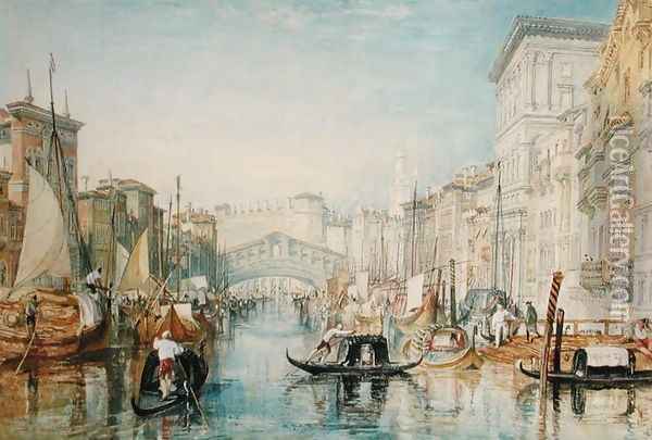Venice The Rialto, 1820-21 Oil Painting - Joseph Mallord William Turner
