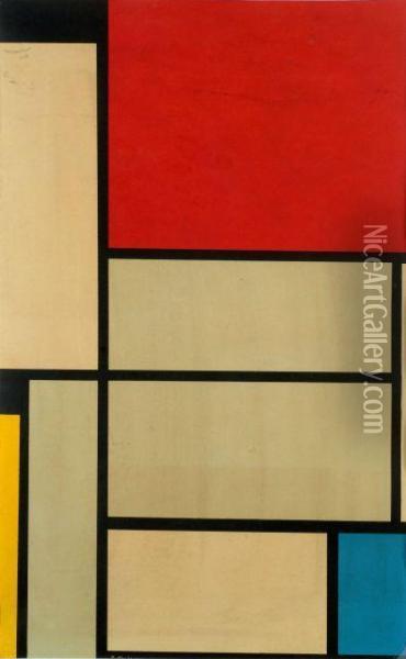 Der Sieg Der Farbe Oil Painting - Piet Mondrian