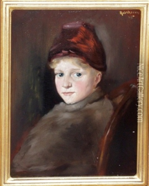 Young Boy Oil Painting - Julius Rolshoven