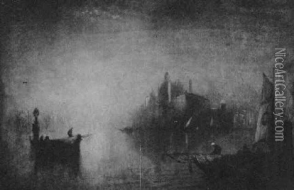 Mist And Sunshine, Venice Oil Painting - George Henry Bogert