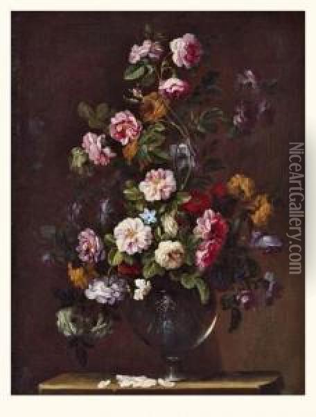 Ecole Italienne Xviie Siecle Oil Painting - Giovanni Stanchi
