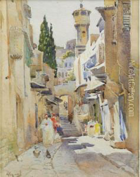 Vue De Tripoli Oil Painting - Pierre Vignal