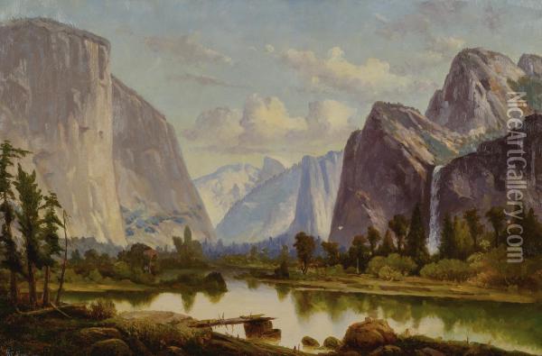Yosemite Valley Oil Painting - Harry Cassie Best