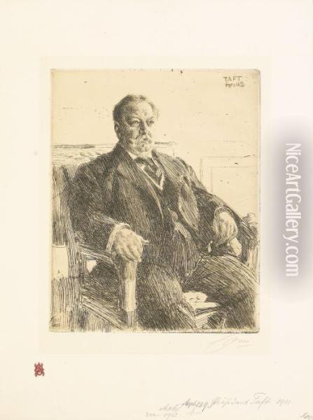 President William H. Taft Oil Painting - Anders Zorn