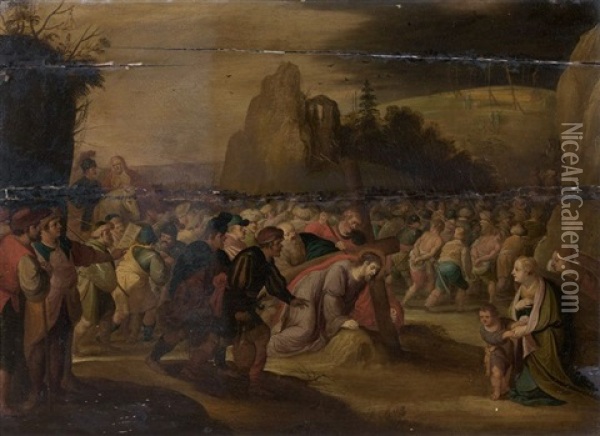 Le Portement De Croix Oil Painting - Frans Francken III