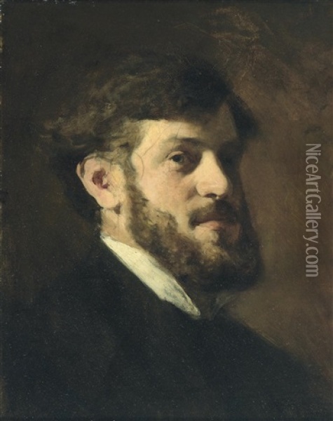 Portrat Oil Painting - Wilhelm Maria Hubertus Leibl