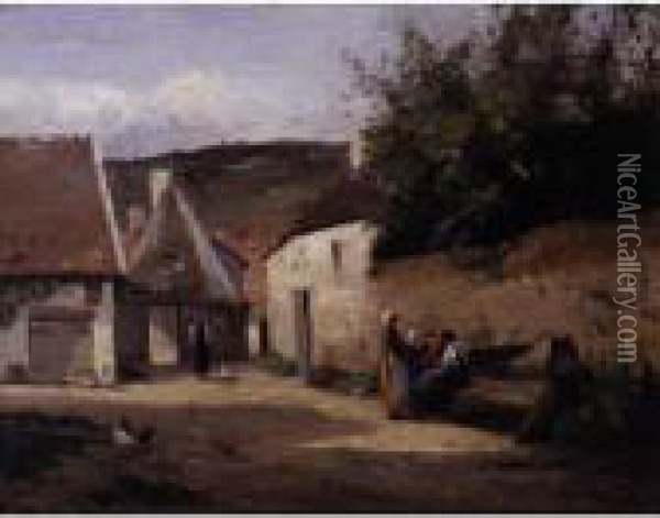 Coin De Village Oil Painting - Camille Pissarro