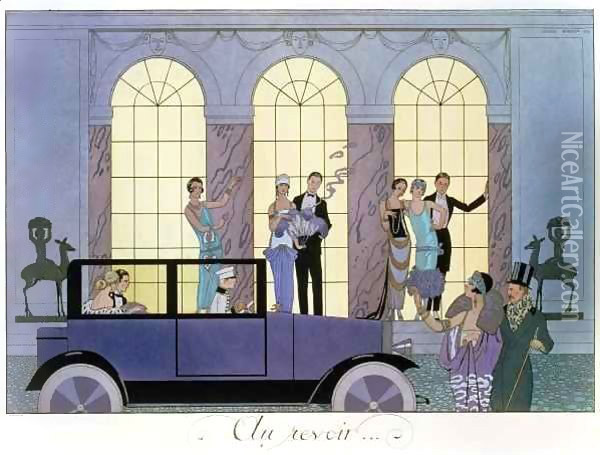 Farewell 1920 Oil Painting - Georges Barbier