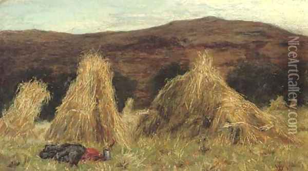 Harvest at Kintyre Oil Painting - William McTaggart