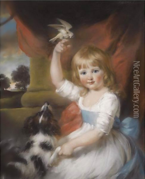 Portrait Of Anne Wilson (1792-1825) Oil Painting - John Russell