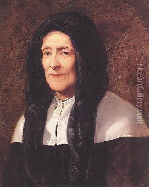 Portrait of the Artist's Mother 1651-55 Oil Painting - Pierre Puget