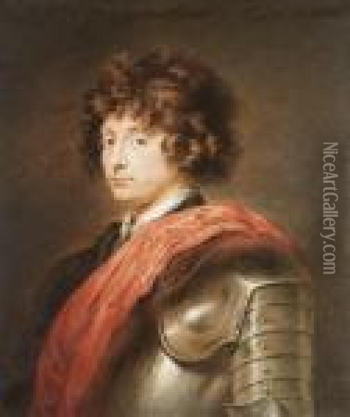 Portrait D'homme Cuirasse En Buste Oil Painting - Sir Anthony Van Dyck