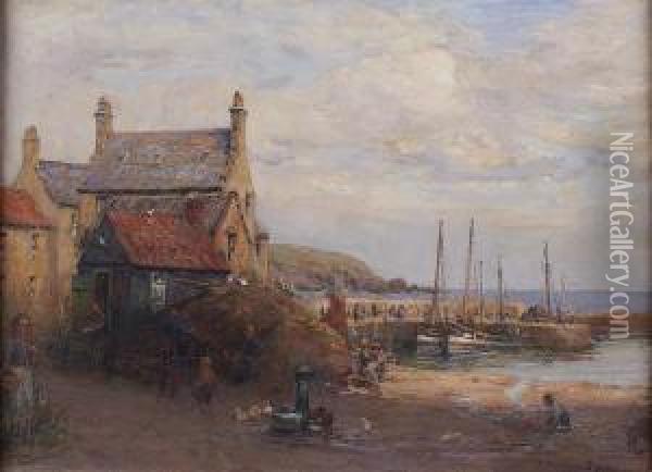 Off The Fife Coast Oil Painting - William Snodgrass Bryce