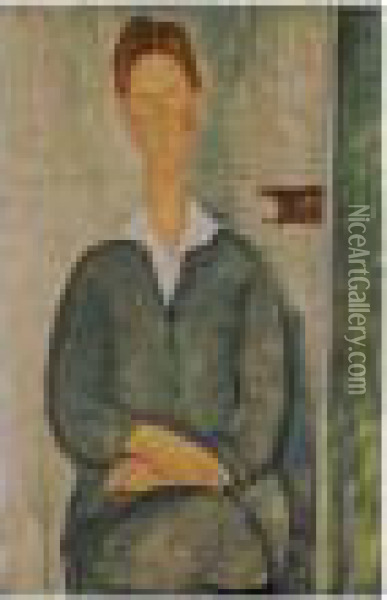 Giovanotto Dai Oil Painting - Amedeo Modigliani