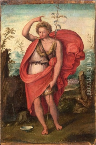 S. Giovanni Battista Oil Painting - Arcangelo di Leonardo Salimbeni