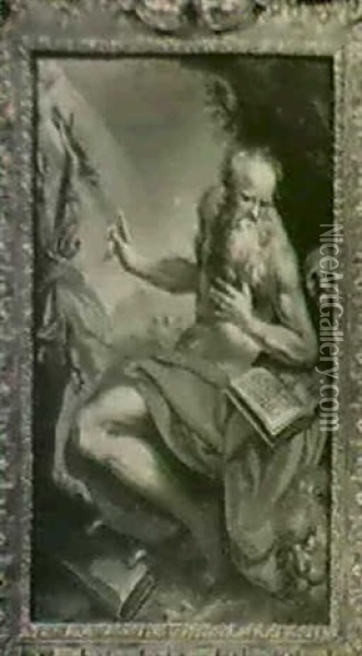 Der Heilige Hieronymus Oil Painting - Jacopo Palma il Giovane
