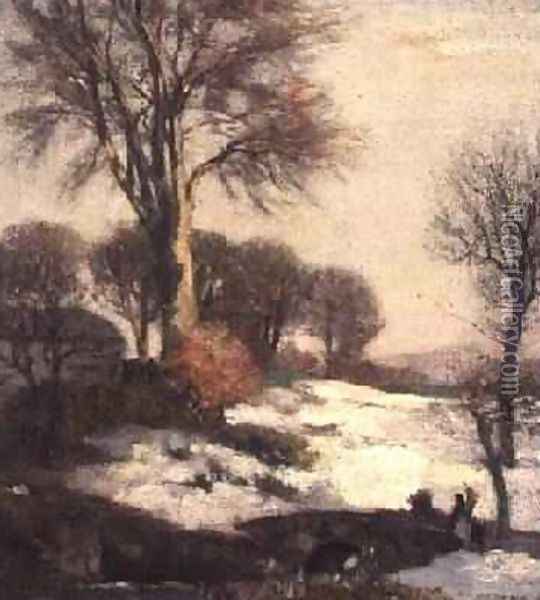 Winter Landscape 1908 Oil Painting - William York MacGregor