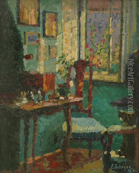 Interior Scene Oil Painting - Emmy Esther