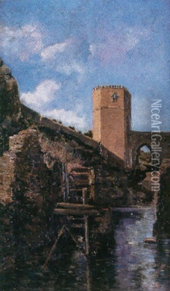 Puente De Toledo Oil Painting - Manuel Ramos Artal