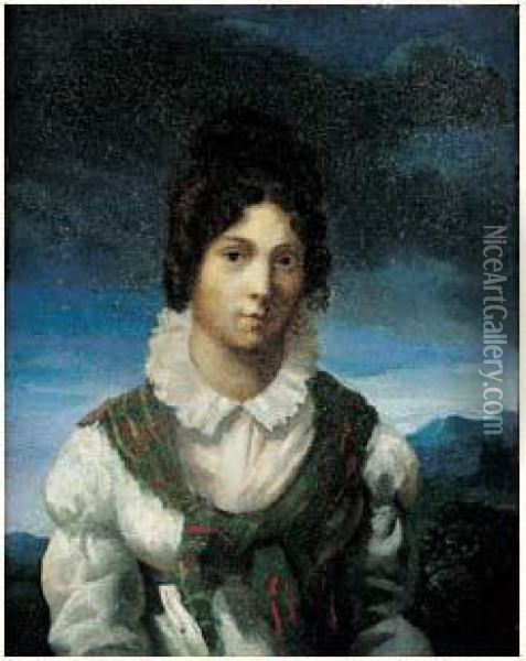Portrait Presume De Alexandrine Modeste Caruel De Saint Martin Oil Painting - Theodore Gericault