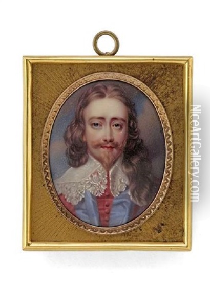 Portrait Des Konigs Charles I Von England Oil Painting - Henry-Pierce Bone