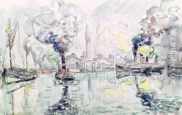 Cherbourg, 1931 Oil Painting - Paul Signac