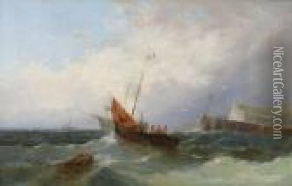 Marine Normande Oil Painting - William Lionel Wyllie