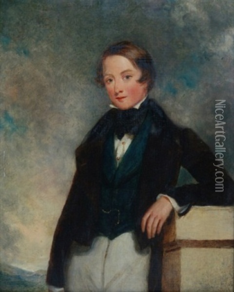 Portrait Of Sir John Thomas Duckworth Oil Painting - Thomas Lawrence