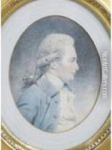 Portrait Of William Henry Prise Of Bedale Oil Painting - John Downman