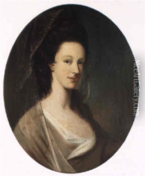 Portrait Of Elizabeth Blacker Of Carrickblacker Oil Painting - Strickland Lowry