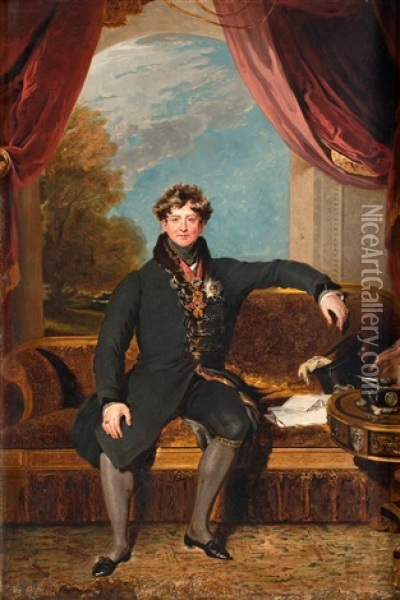 Konung Georg Iv Av Storbritannien Oil Painting - Thomas Lawrence